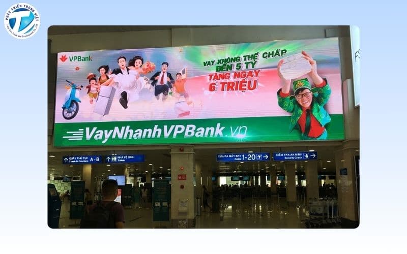 Biển quảng cáo in bạt trong nhà